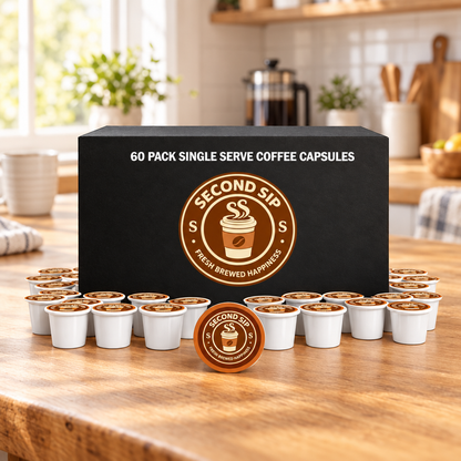 60-pack capsules on a kitchen table