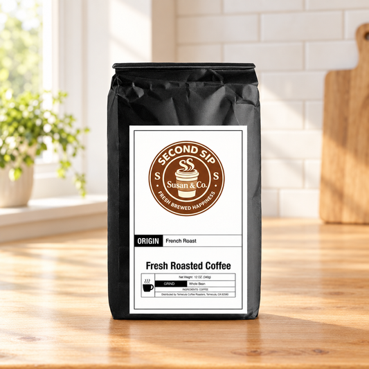 French Roast on a kitchen table