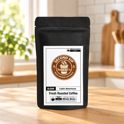Latin American Blend on a kitchen table